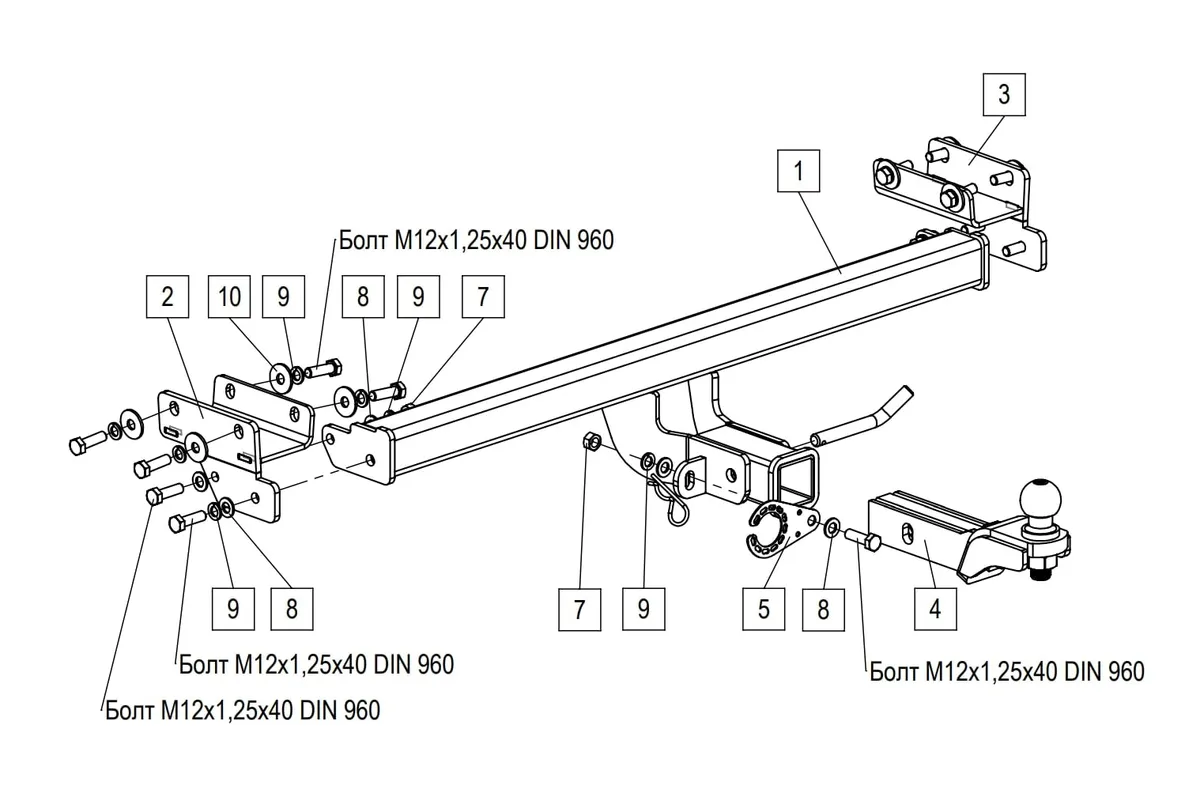 Фаркоп TowRus для Tenet T4L 2026- 269086 в Тольятти