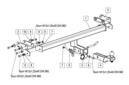 Фаркоп TowRus для Tenet T4L 2026- 269086 в Тольятти