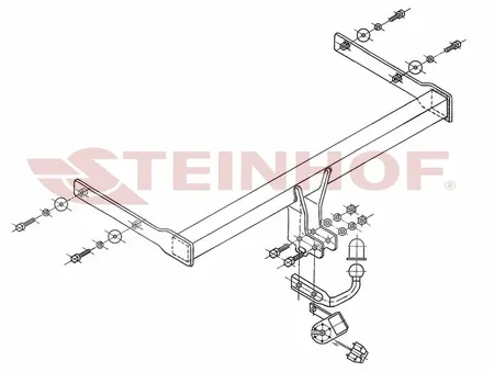 Фаркоп Steinhof для Skoda Octavia 2004-2013 S-341 в Тольятти