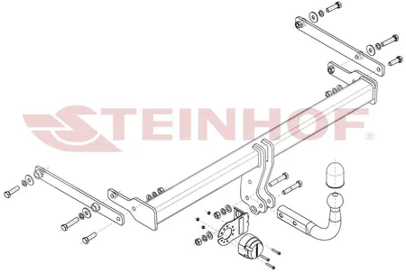 Фаркоп Steinhof для Mazda 3 (седан) 2019- Арт. M-061 M-061 в Тольятти