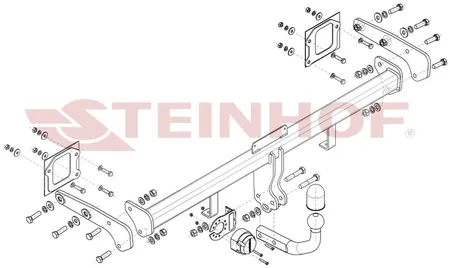 Фаркоп Steinhof для Hyundai Bayon 2021- Арт. H-225 H-225 в Тольятти